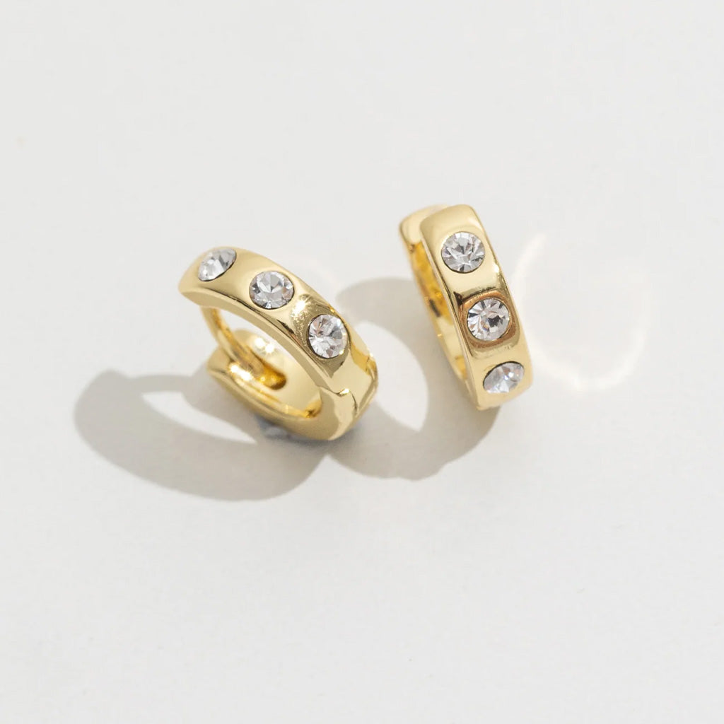 Ellie May Gold Huggie Earrings