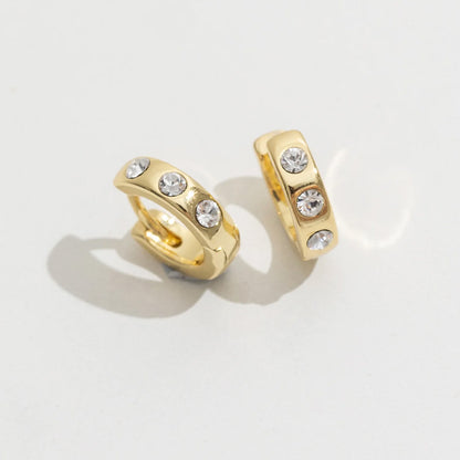 Ellie May Gold Huggie Earrings