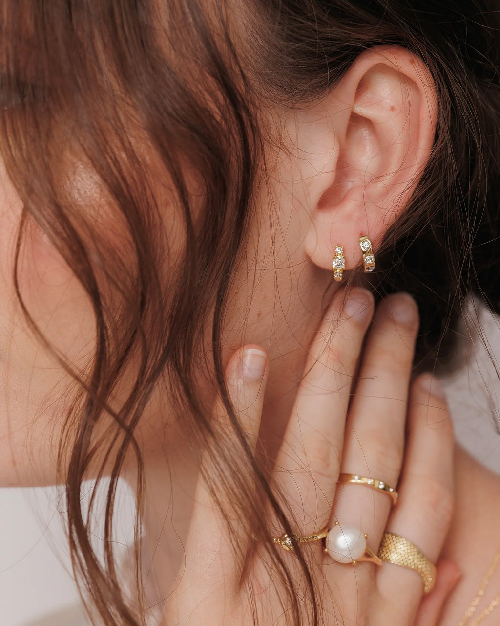 Ellie May Gold Huggie Earrings