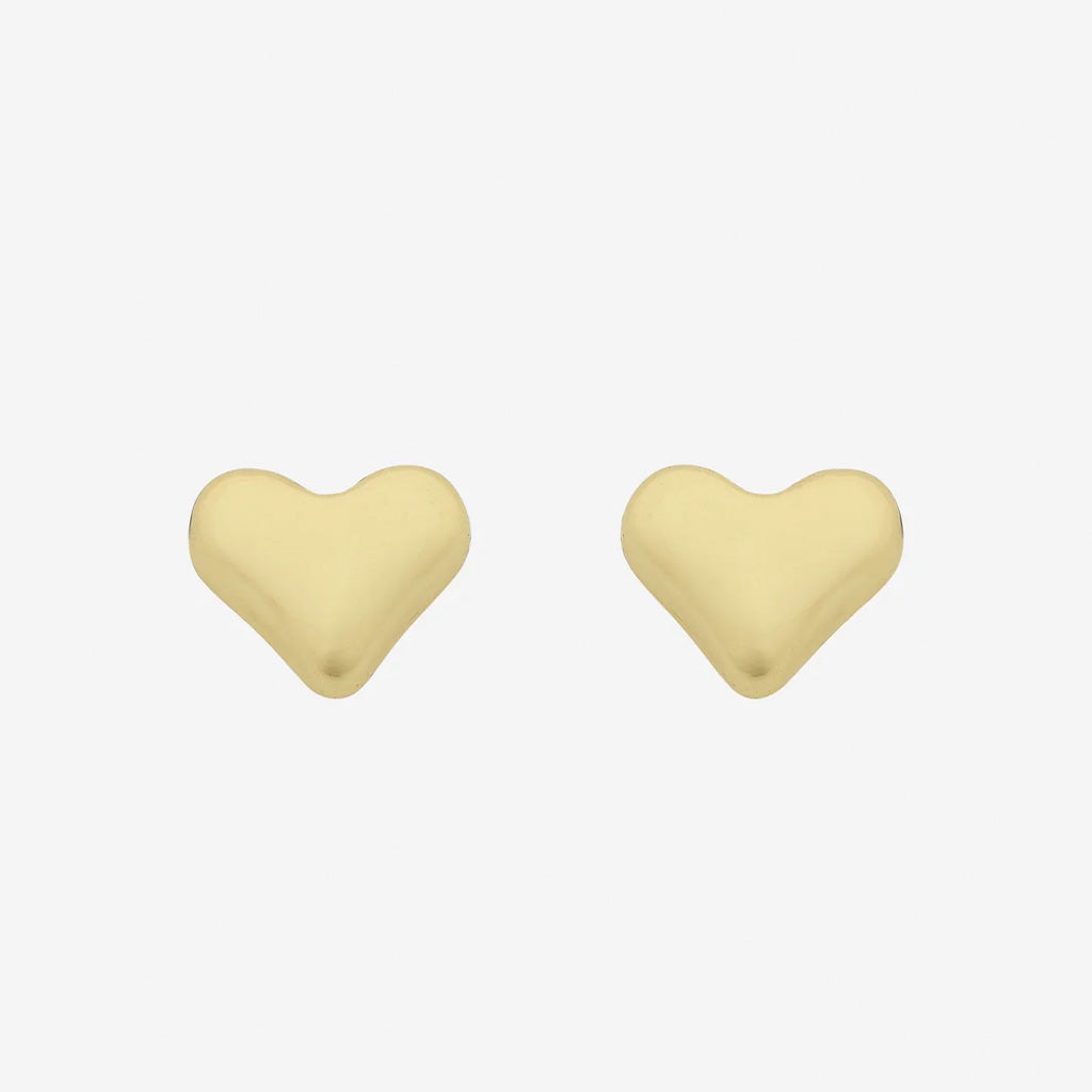 Mariel Gold Heart Earrings