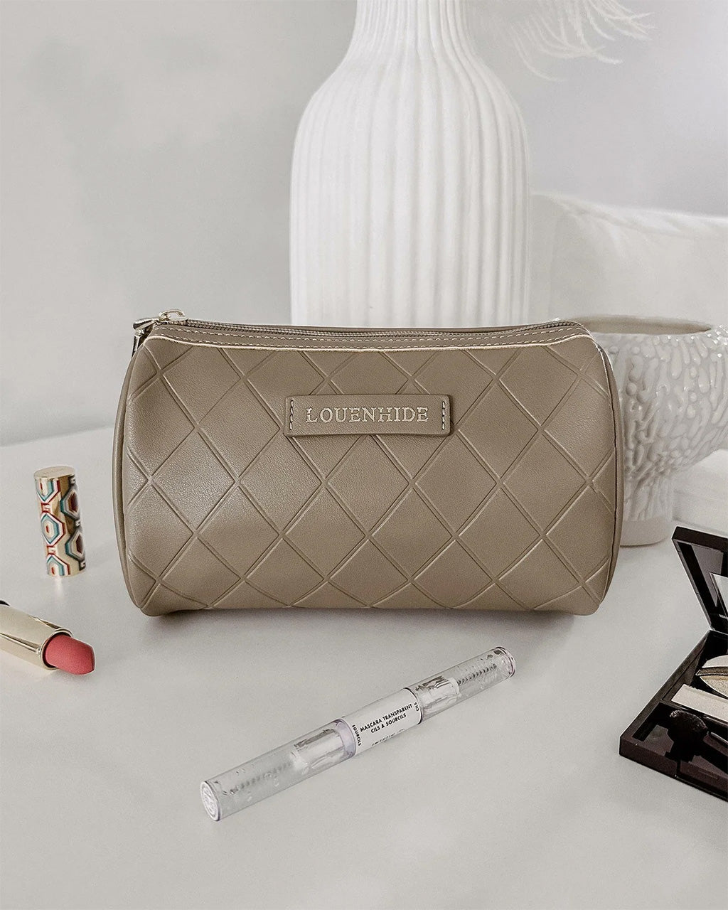 Penny Makeup Bag - Taupe