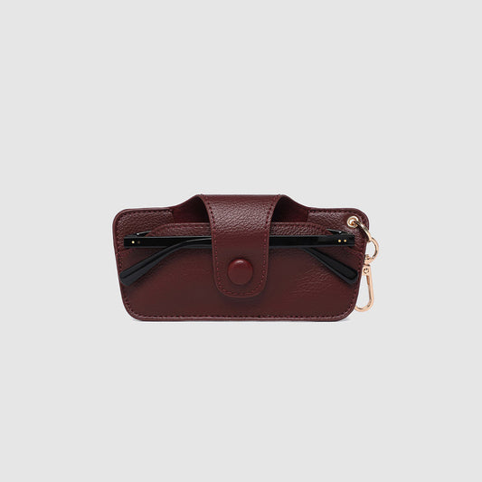 Skittle Sunglass Case - Burgundy