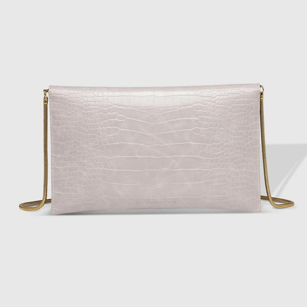 Zoe Crossbody Clutch Bag Putty