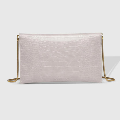 Zoe Crossbody Clutch Bag Putty