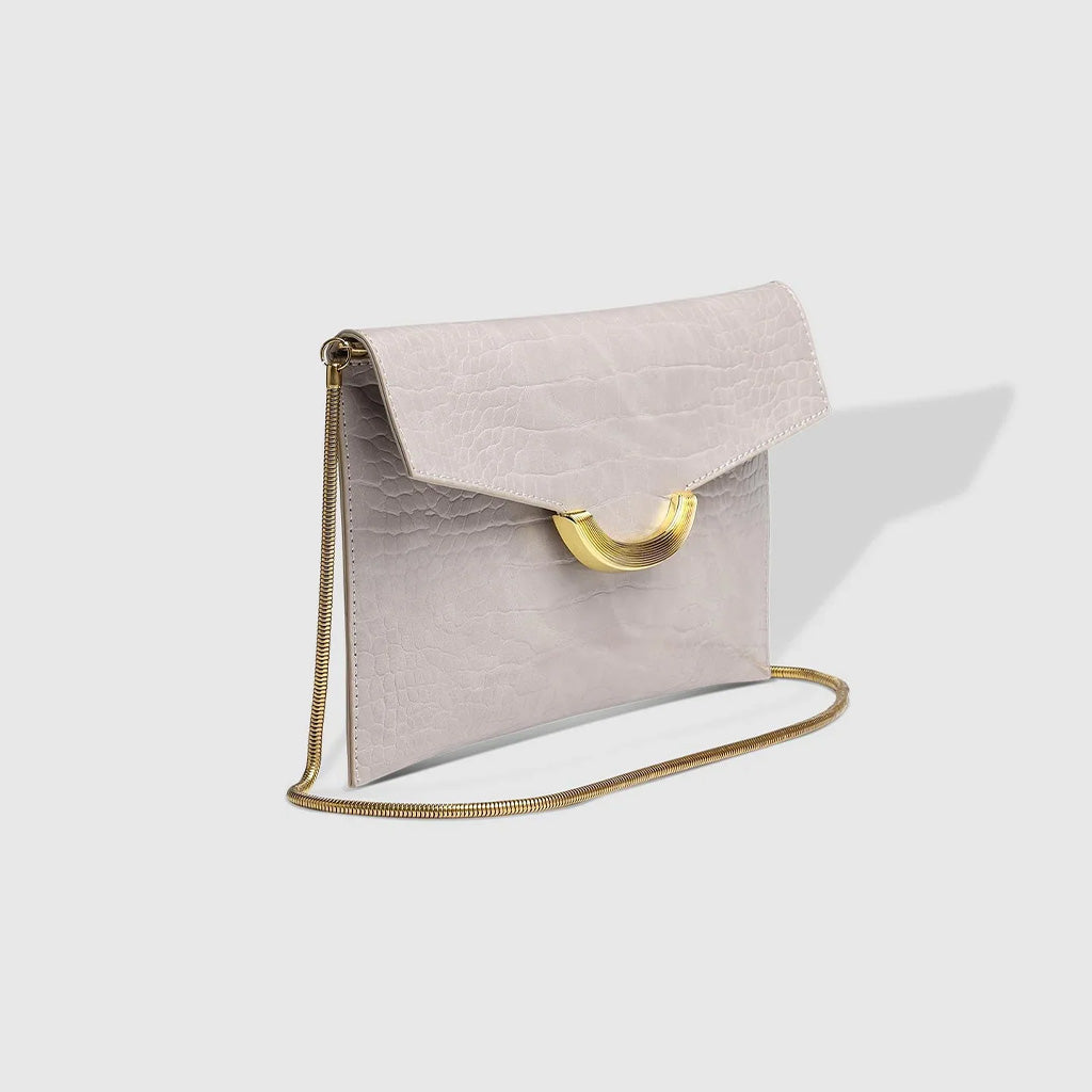 Zoe Crossbody Clutch Bag Putty