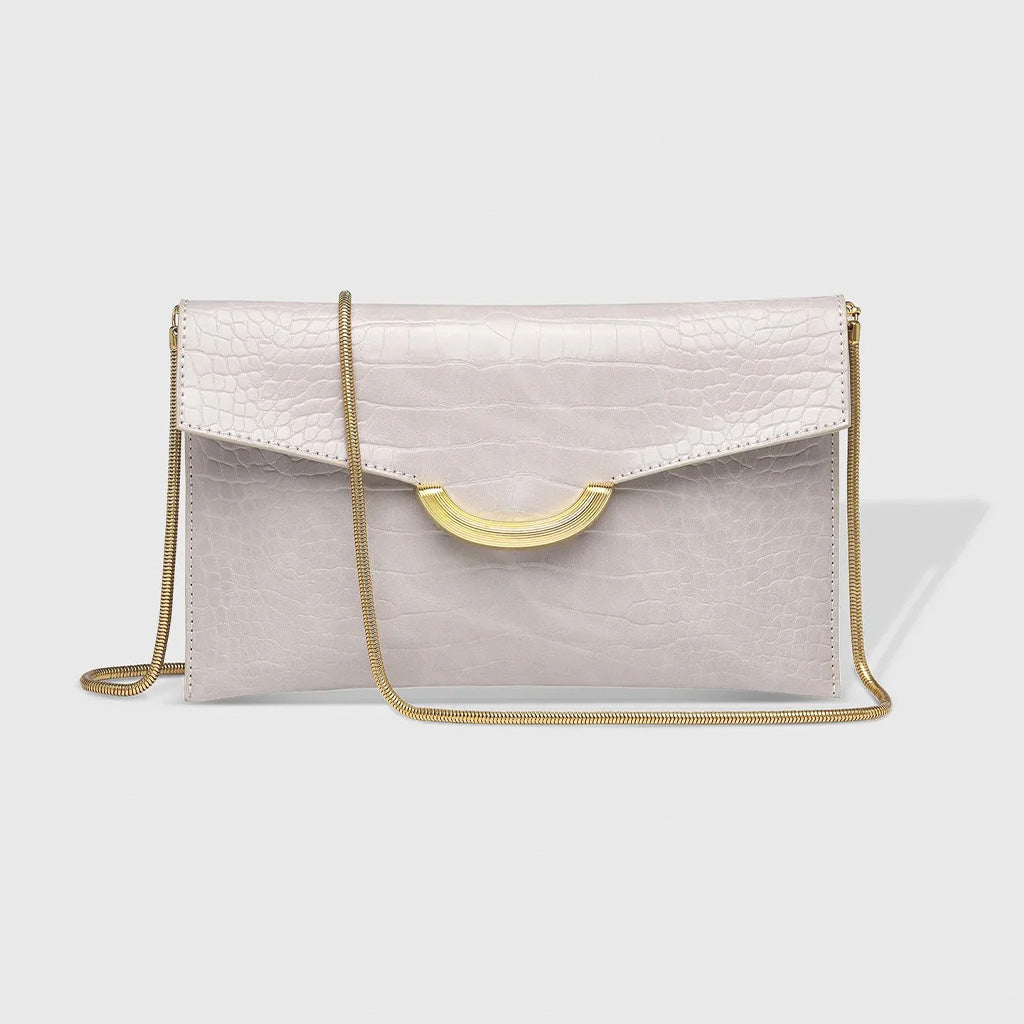 Zoe Crossbody Clutch Bag Putty
