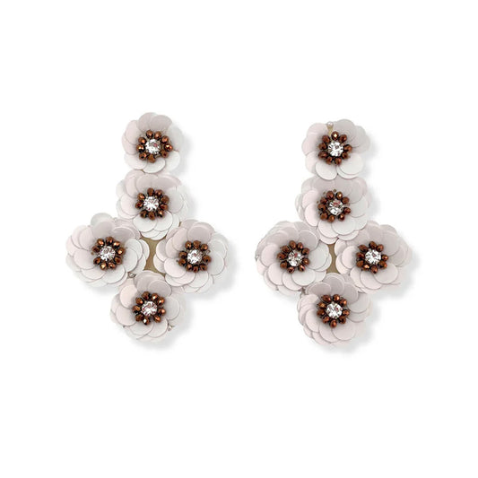 White Milana Earrings