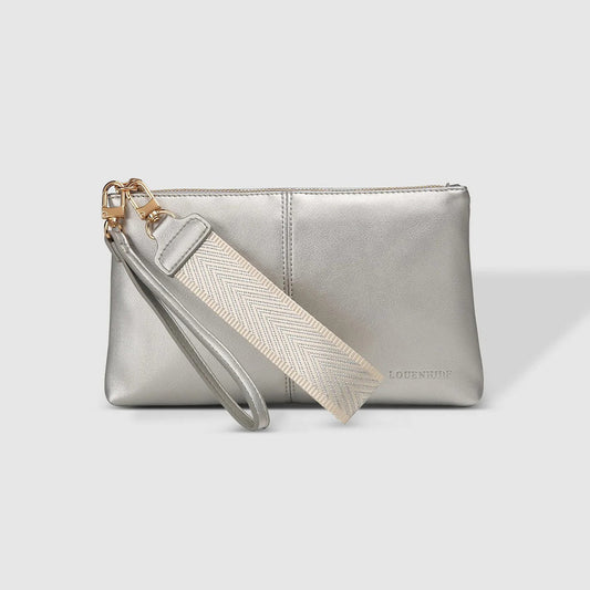 Mimi Clutch- Silver