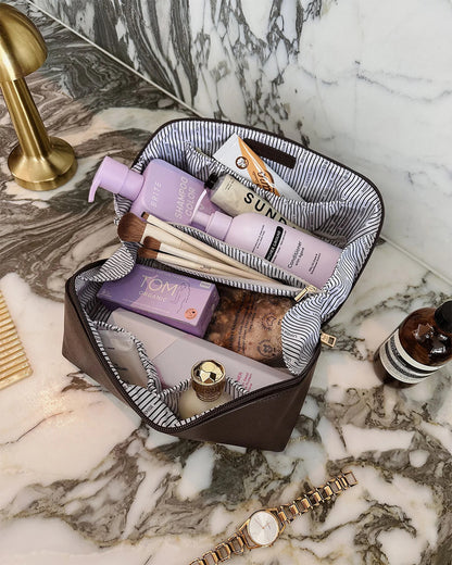 Orion Cosmetic Bag  - Chocolate