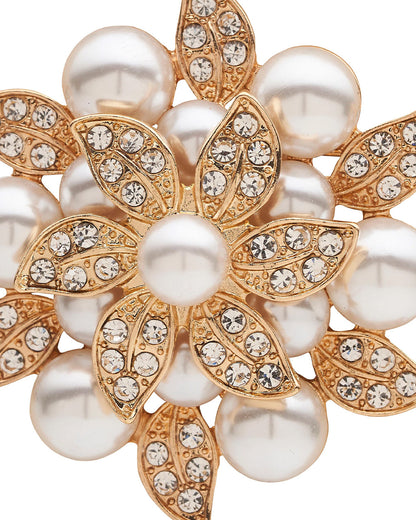Pearl Petal Brooch