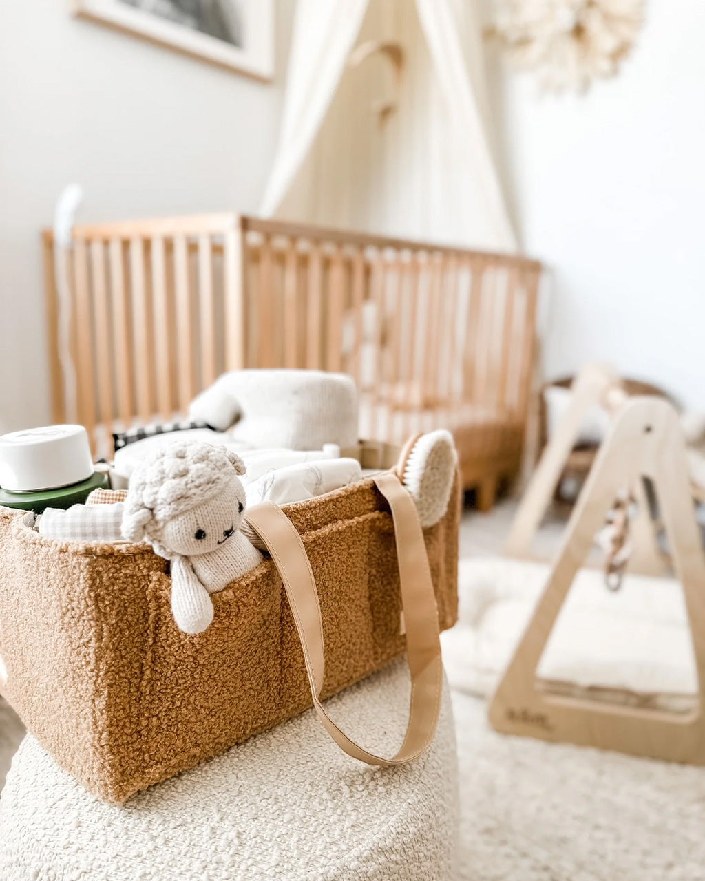 Nappy Caddy Organiser - Brown