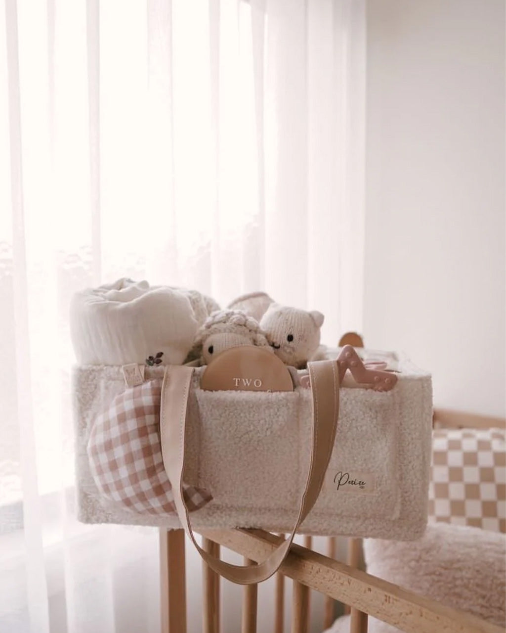 Nappy Caddy Organiser - Cream
