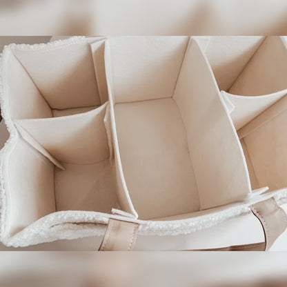 Nappy Caddy Organiser - Cream