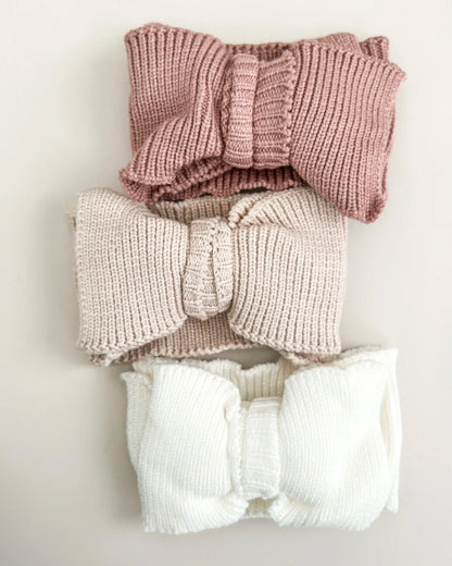 White Oversized Baby Bow