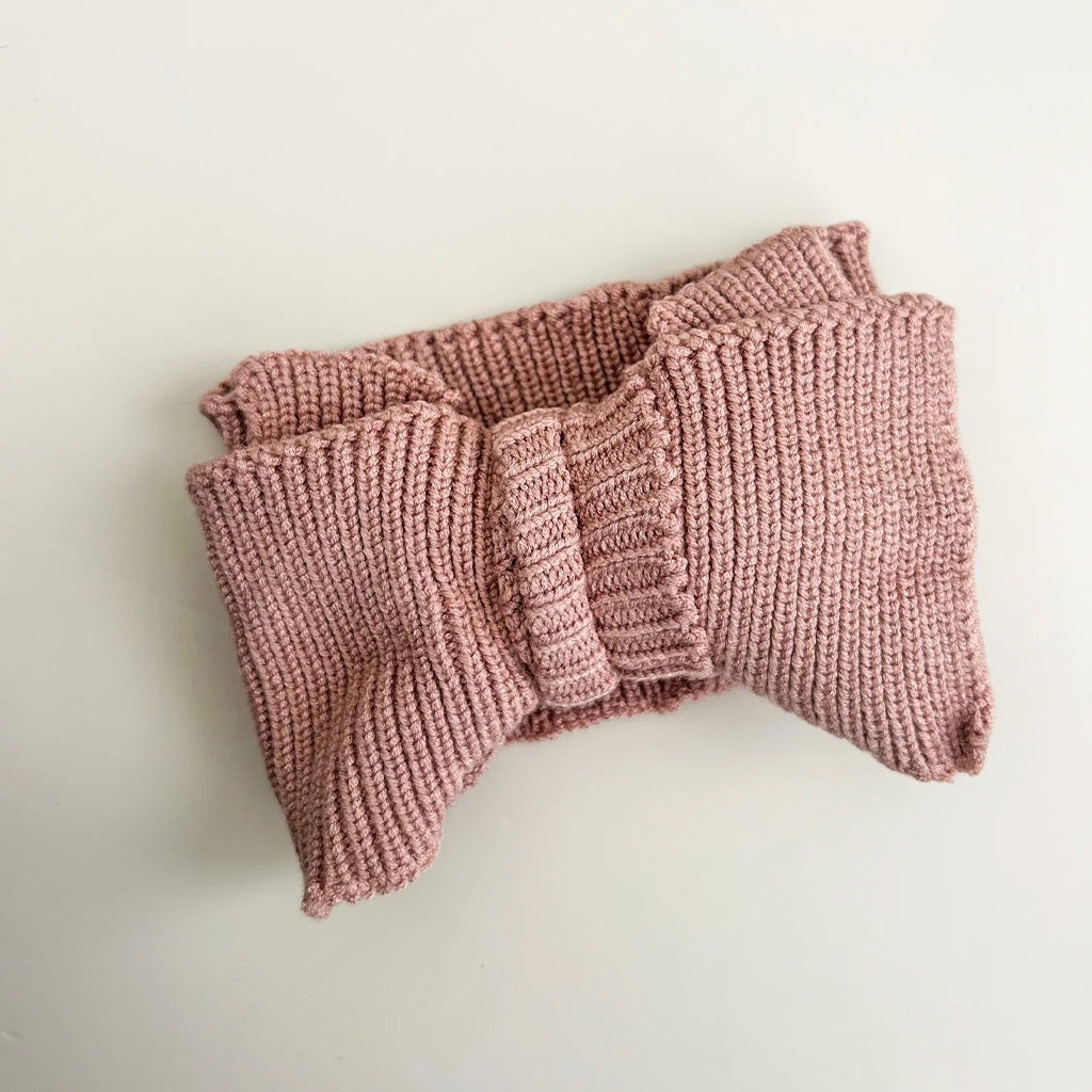 Dusty Pink Oversized Baby Bow
