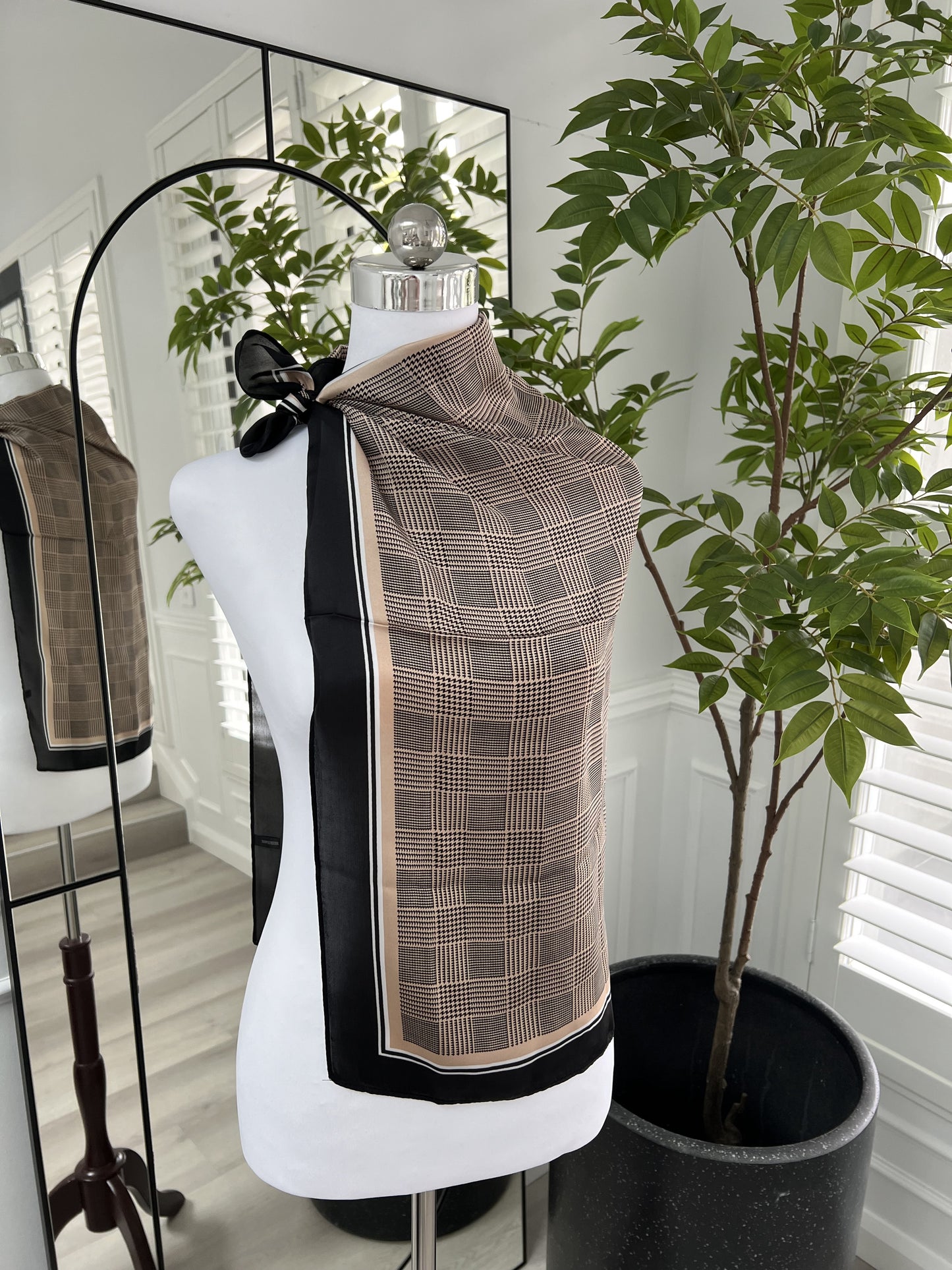 Plaid Square Scarf