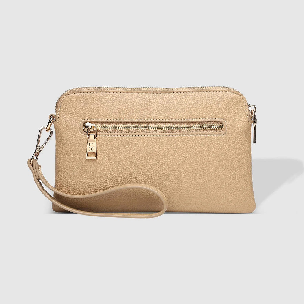 Poppy Clutch - Biscuit