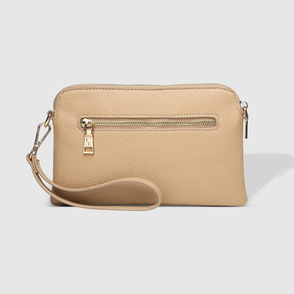 Poppy Clutch - Biscuit