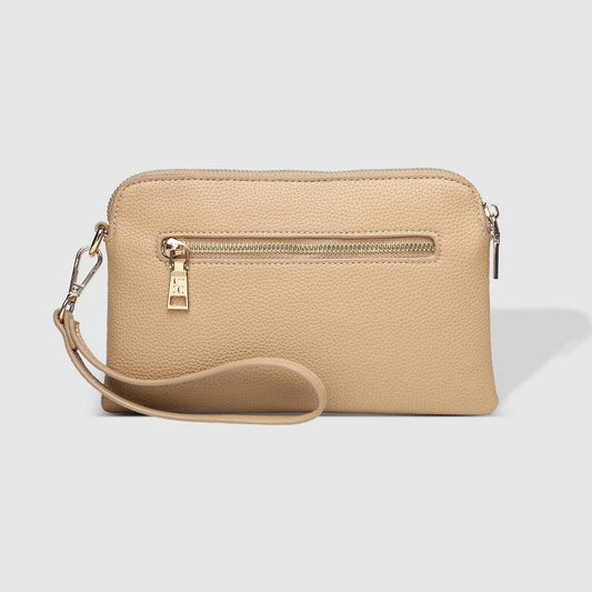 Poppy Clutch - Biscuit