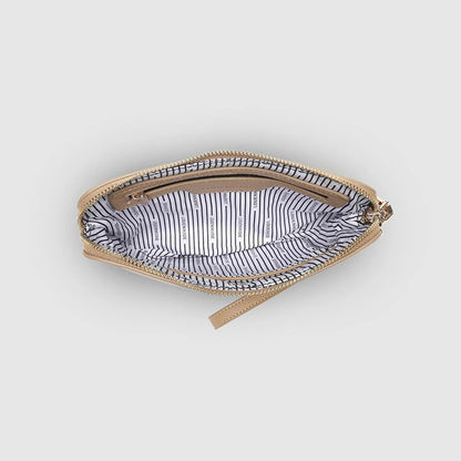 Poppy Clutch - Biscuit