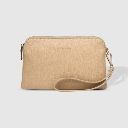 Poppy Clutch - Biscuit