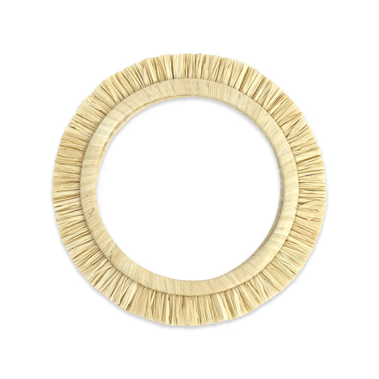 Raffia Bangle - Beige