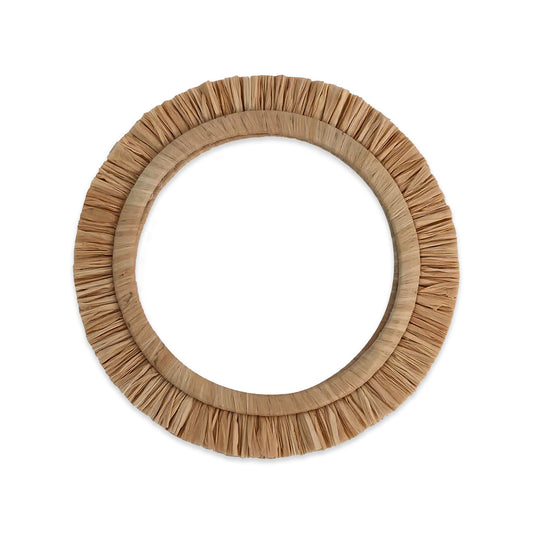Raffia Bangle - Brown