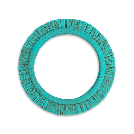 Raffia Bangle - Green