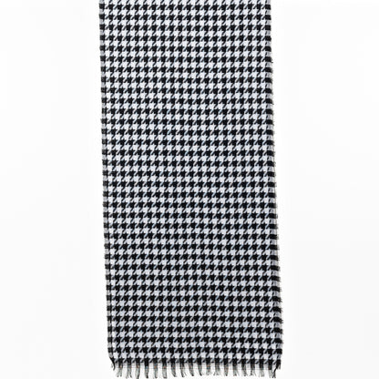 Black Houndstooth Scarf