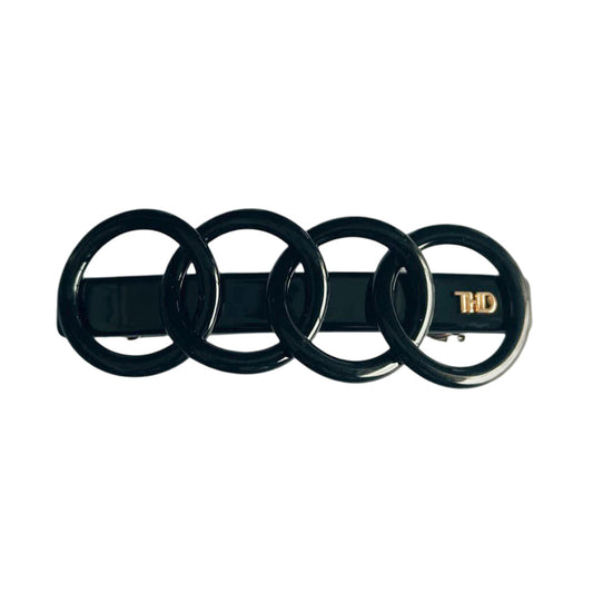 Four Rings Hair Clip - Black