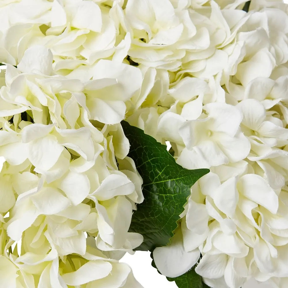 White Hydrangea in Alma Vase 46cm