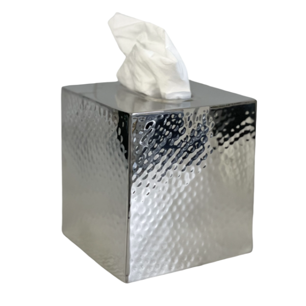 Hammered Tissue Box Cover