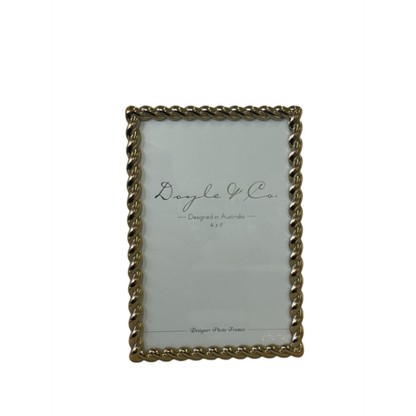 Gold Braided Photo Frame