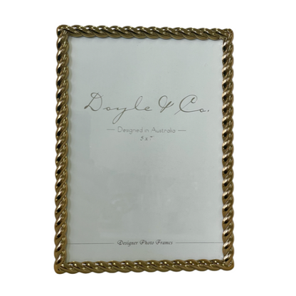 Gold Braided Photo Frame
