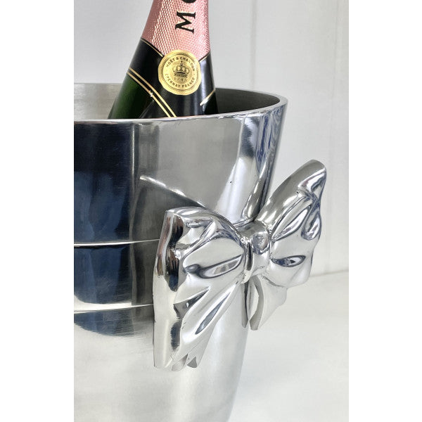 Bow Silver Champagne Bucket
