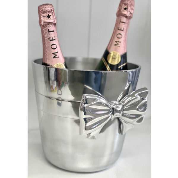 Bow Silver Champagne Bucket