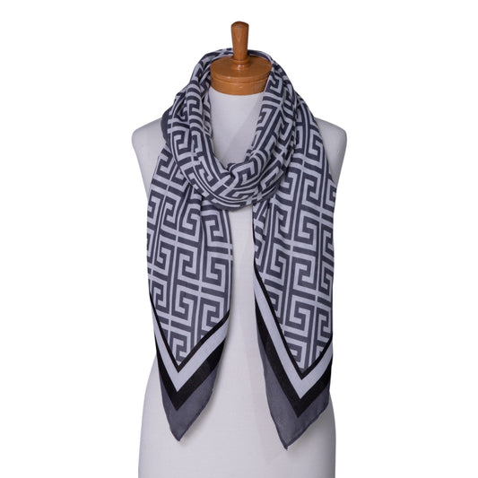 Grey Givenchy Shawl Scarf