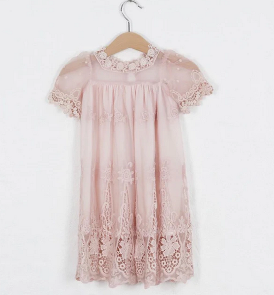 Heirloom Cherub Dress - Pink