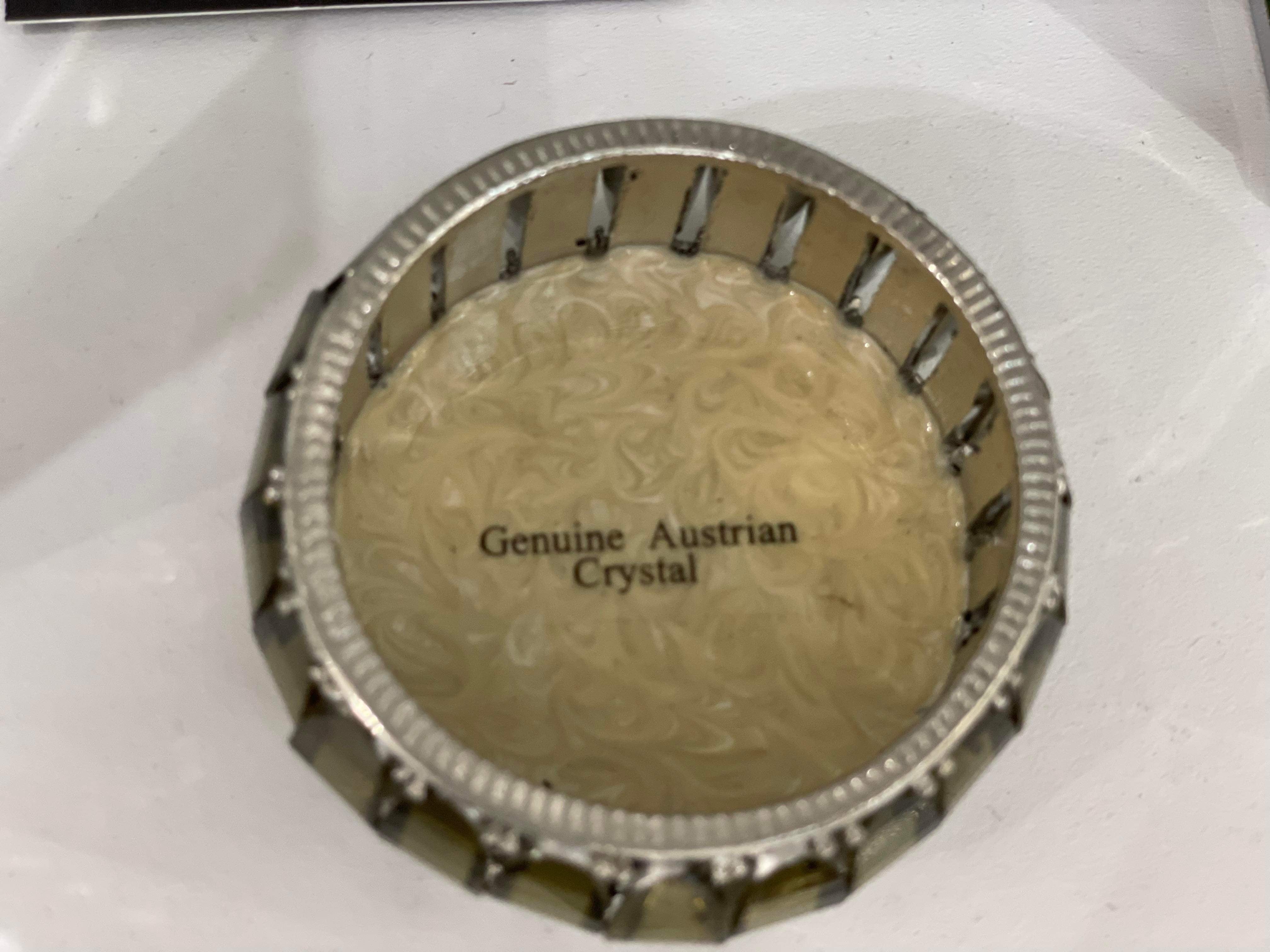 Amber Crystal Trinket Box